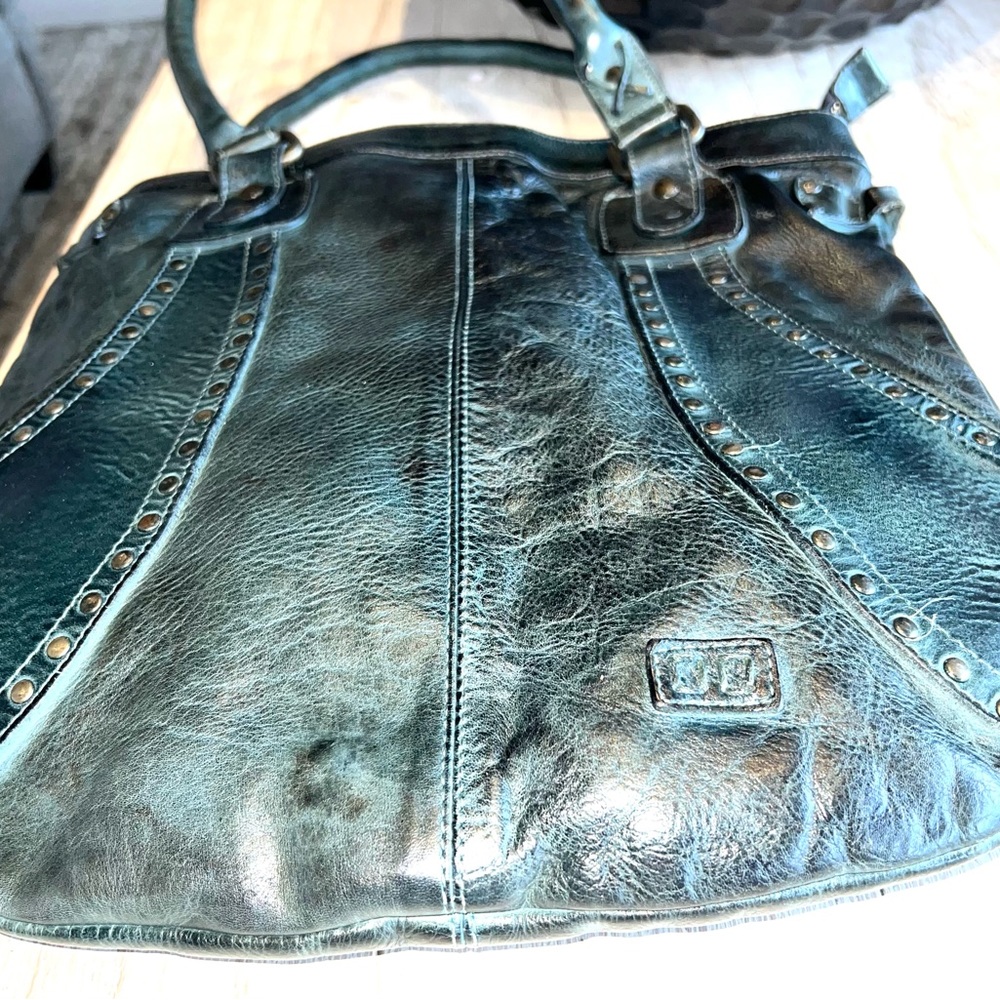 Bed Stu Dark Green Leather Crossbody Bag - Picture 5 of 9